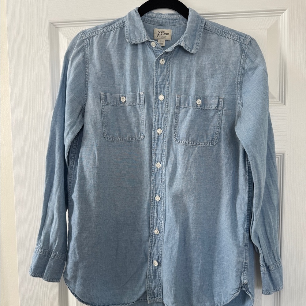 J. Crew Denim Blue Casual Shirt
